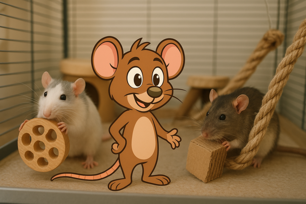 Image de couverture pour l’article "Sélection de jouets à ronger rat : comparez prix, matériaux et tailles"