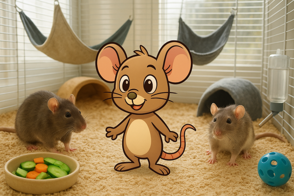 Image de couverture pour l’article "10 conseils pratiques pour prendre soin de votre rat domestique"