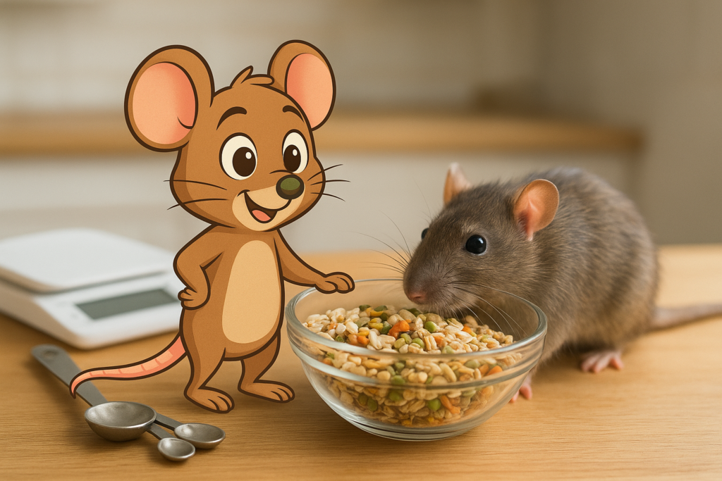 Image de couverture pour l’article "Ration maison rat équilibrée : guide ingrédients, quantités et nutriments"